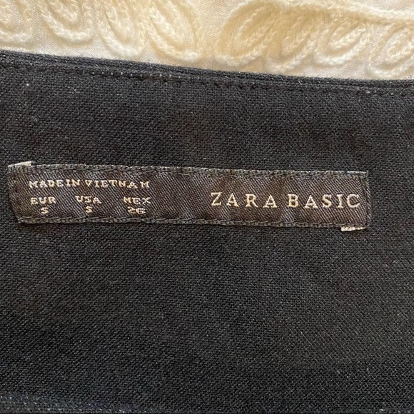 Zara Basic Mini Dress Black size S - Picture 6 of 12